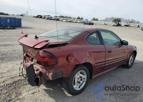 2000 Pontiac Grand Am Se из США, поврежденный, VIN 1G2NE12T9YM817352